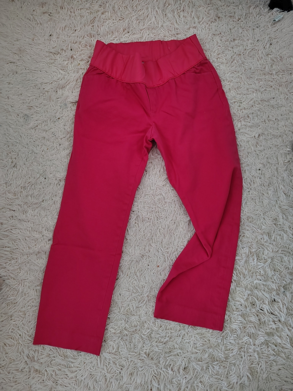 Gap Maternity Coral Slim Fit Cropped Pants